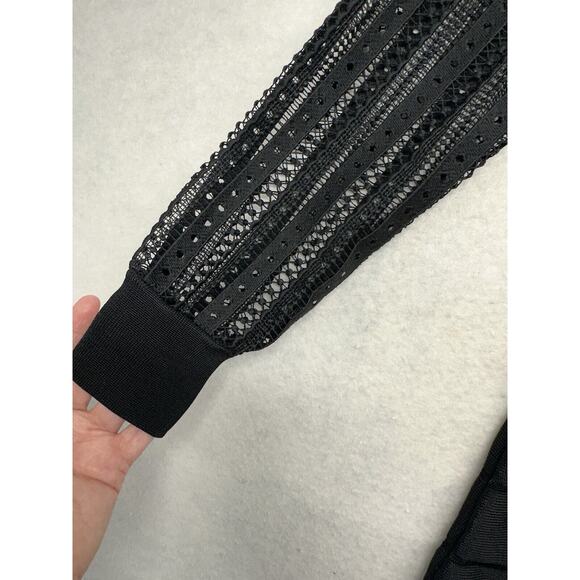 French Connection Womens Size 2 Vivian Spotlight Midi Dress Black - Picture 5 of 11